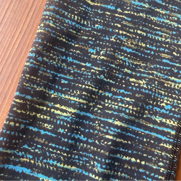 Lululemon Pants Wunder Under Crop Womens 4 High Rise Tweed Runner Pattern Black - Picture 7 of 13